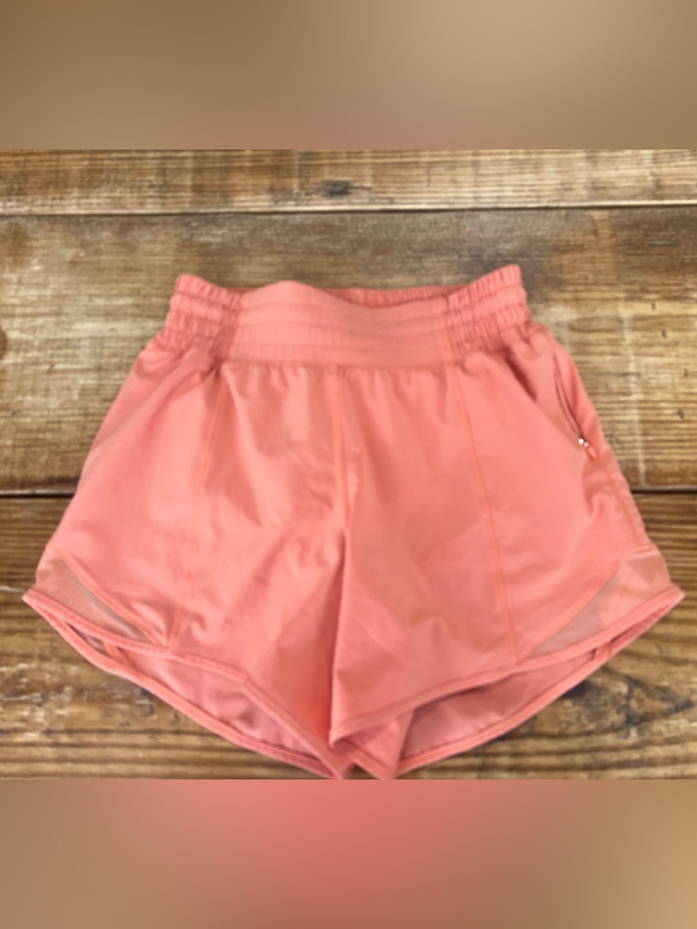 lululemon athletica Coral/Peach Athletic Shorts